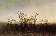 Caspar David Friedrich Abbey under Oak Trees oil painting picture wholesale